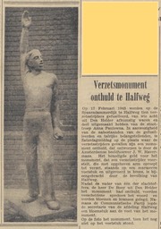 19500417-DeWaarheid Verzetsmonument onthuld in Halfweg